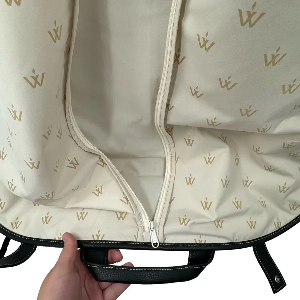 Barrington faux leather garment bag
